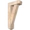 Ekena Millwork Traditional Arts and Crafts Smooth Bracket w/ Offset Brace, Douglas Fir, 5 1/2"W x 16"D x 28"H BKT0604X16X28TRA03SDF - alternate 1